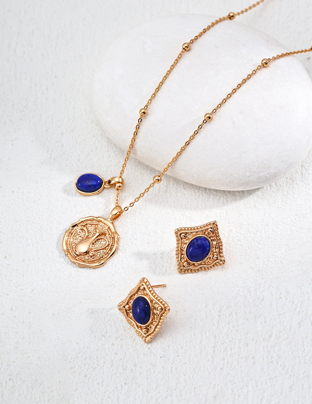 Natural Lapis Lazuli Pendant Necklace