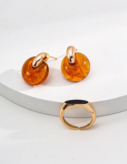 Amber Earrings