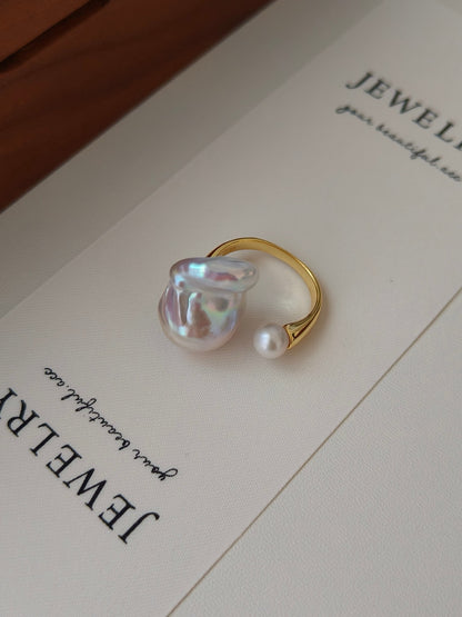 Baroque Pearl Ring