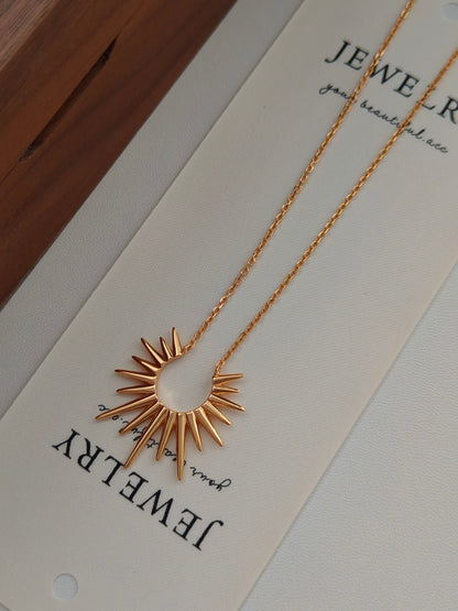 Sun Goddess 18K Gold Necklace