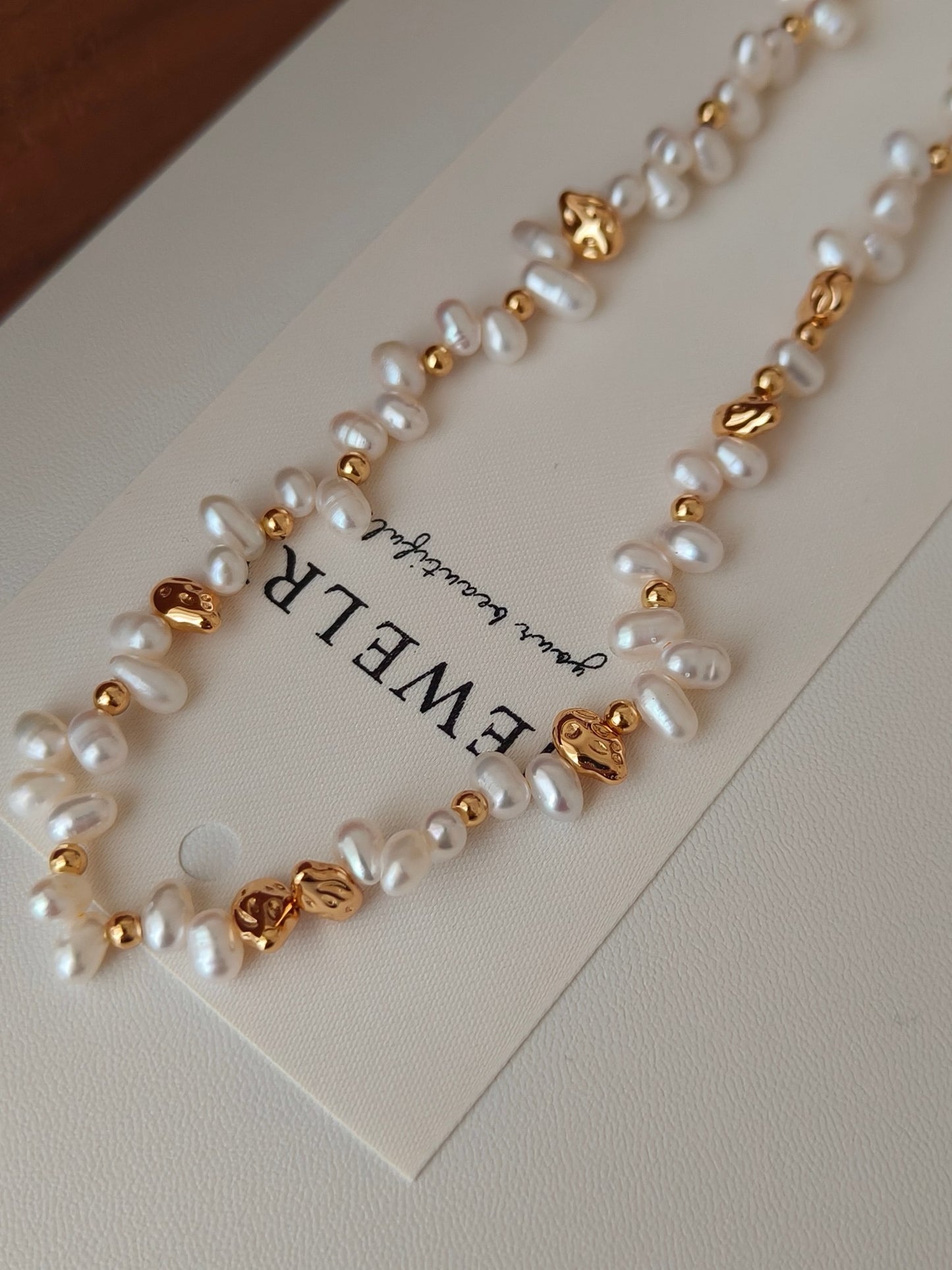 Customizable Layered Pearl Necklace