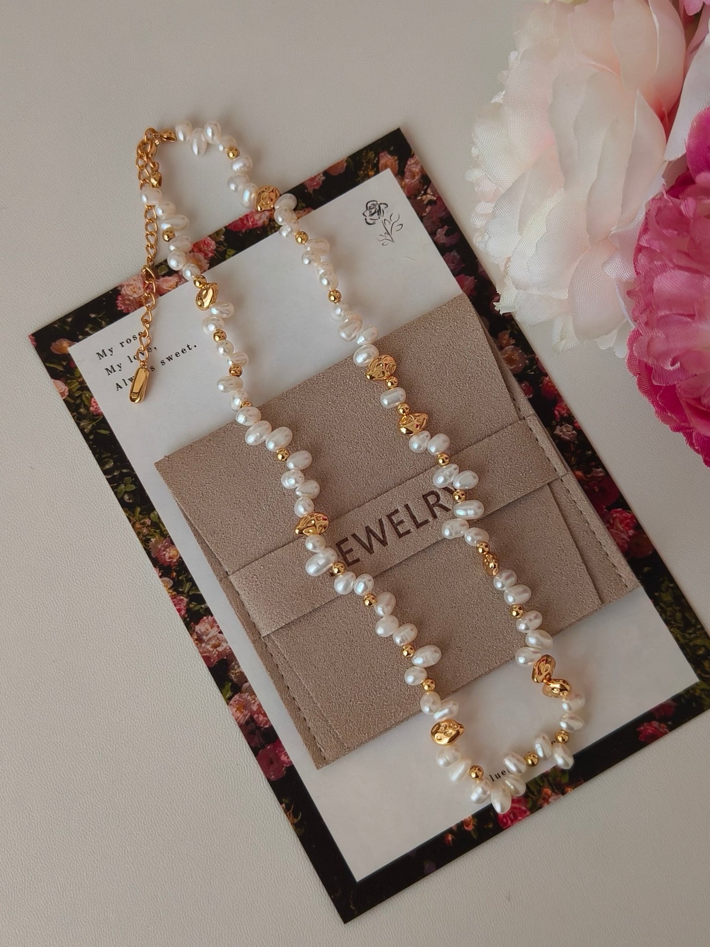 Customizable Layered Pearl Necklace