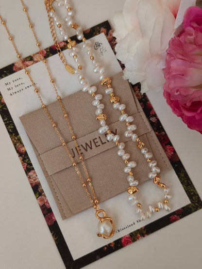 Customizable Layered Pearl Necklace