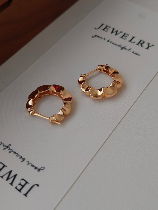 18K Gold-Plated Petal Earrings