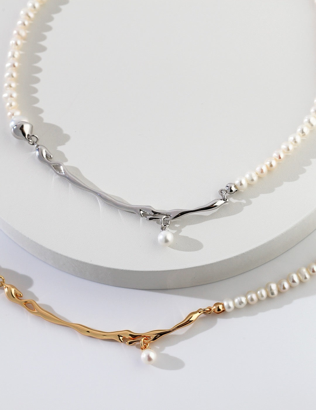 S925 Sterling Silver Pearl Necklace