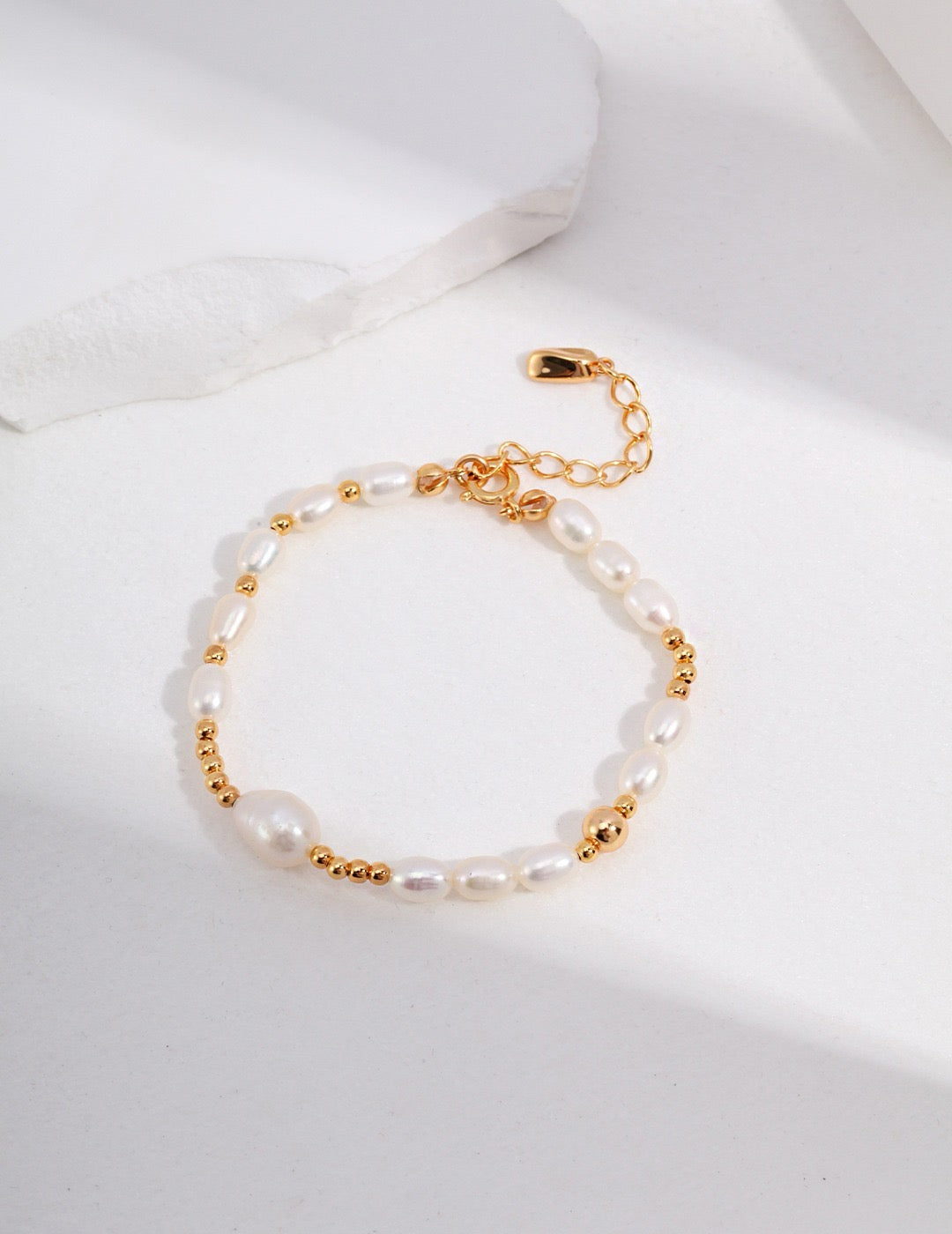 S925 Sterling Silver Pearl Bracelet