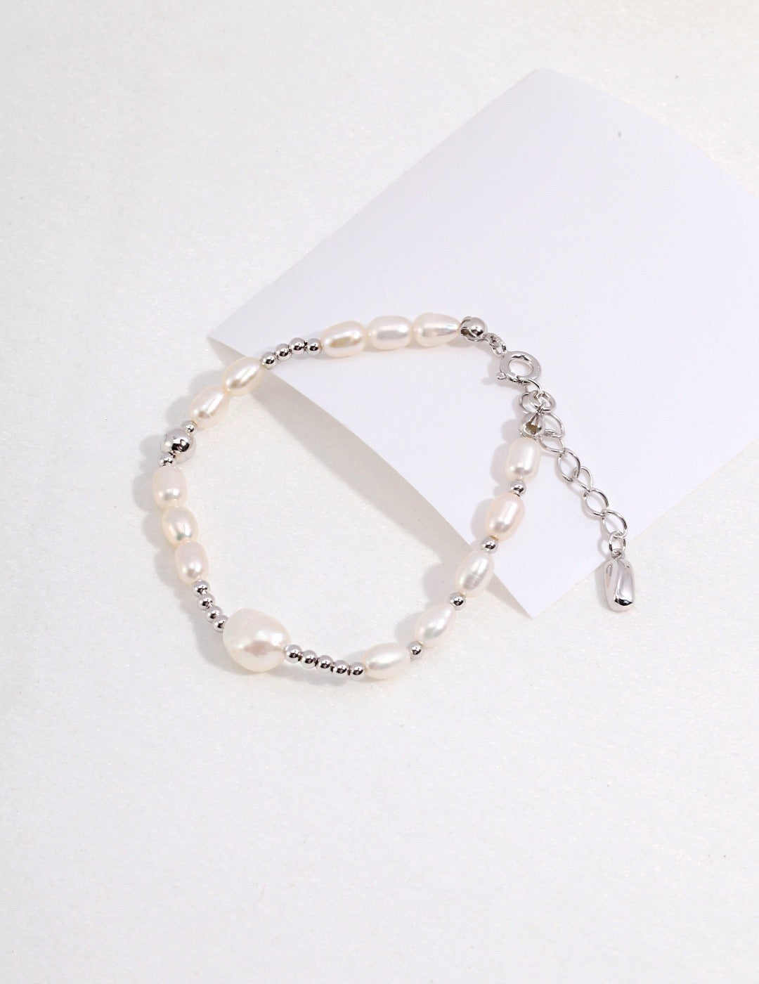 S925 Sterling Silver Pearl Bracelet