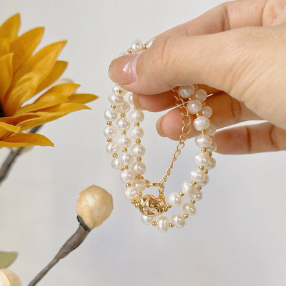 Minimalist Natural Pearl Necklaces Bracelets