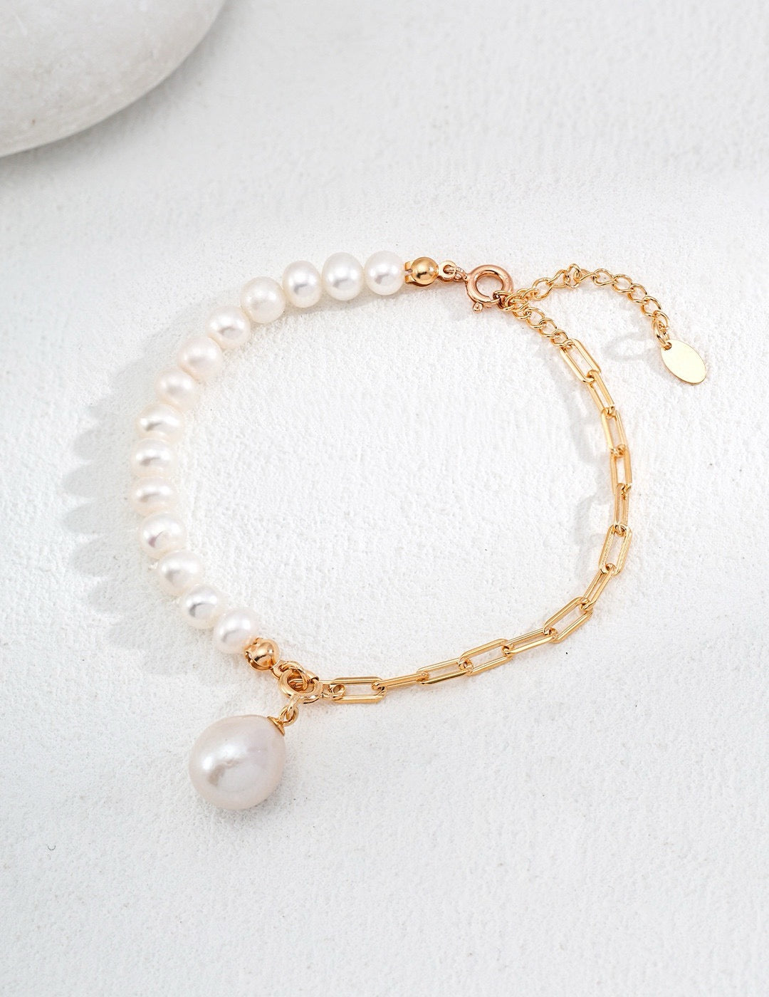 Irregular Baroque Pearl Bracelet