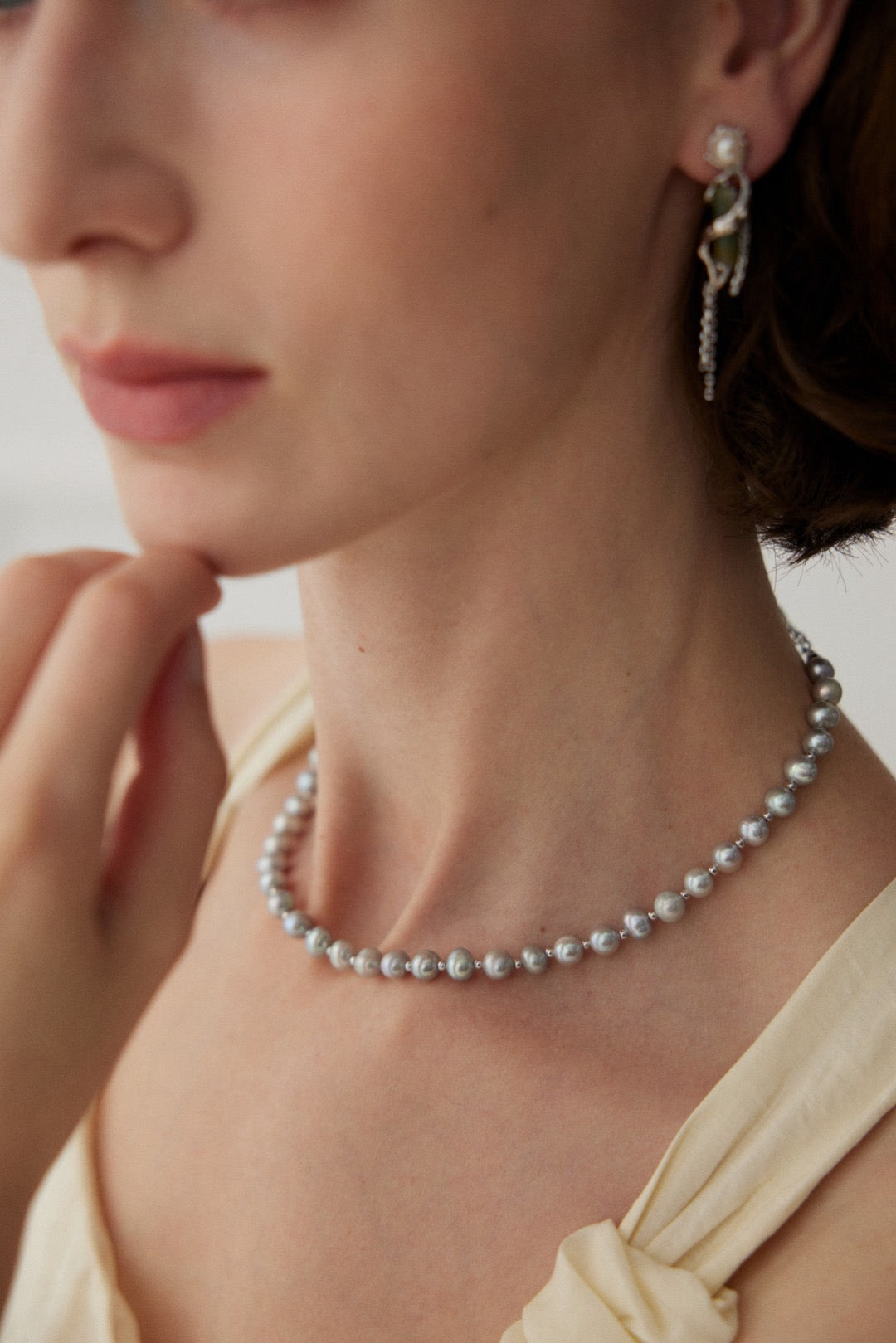 Sterling Silver Pearl Necklace