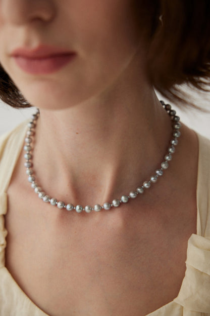 Sterling Silver Pearl Necklace