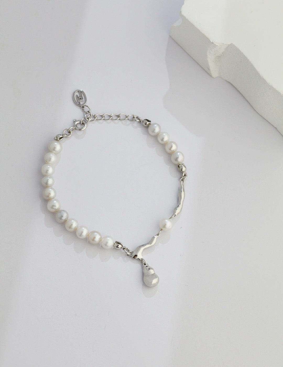 Sterling Silver Natural Pearl Jewelry Sets Necklace & Earings & Bracelets